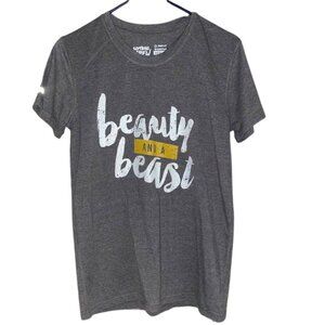 RIP IT Short Sleeve Grey Graphic T-Shirt - Beauty And A Beast - Medium